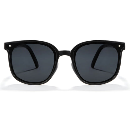 Folding Square Polarized Sunglasses With Portable Pocket Box Case UV400 Protection