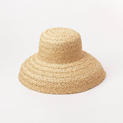 Handmade Women Straw Raffia Sun Hat For Beach