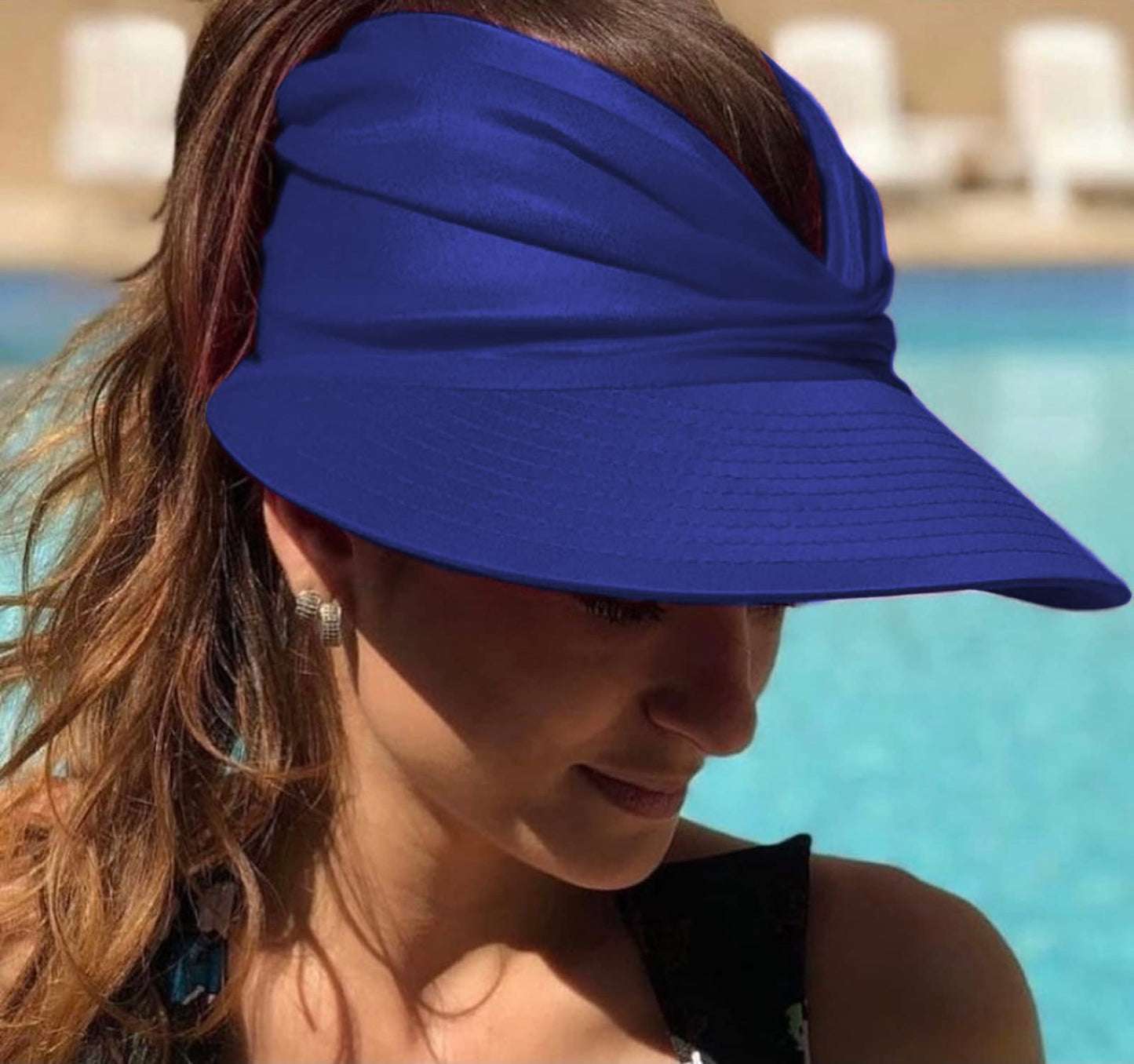 omens Sun Visor Hat Wide Brim Summer UPF 50+ UV Protection Beach Sport Cap