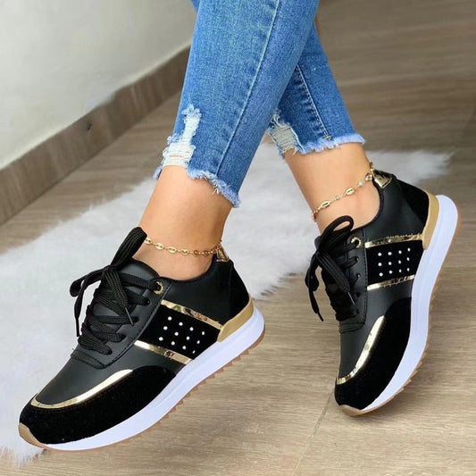 Women Leather Stylish Breathable Comfy Winter Orthopedic Platform Insulated Sneakers Shoes - Smiths Picks - Winter Boots & Accessories