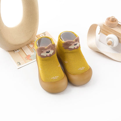Cartoon Anti Collision Socks Shoes Soft Sole Elastic Cute Baby Shoes For Walking