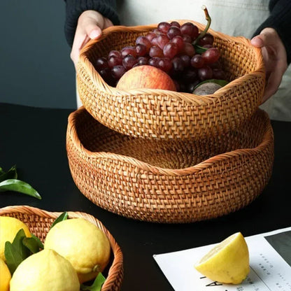 Rattan Round Basket