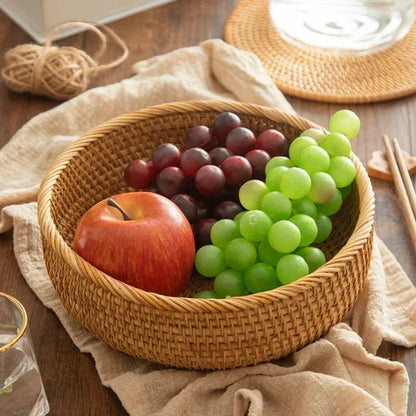 Rattan Round Fruit Bread Basket