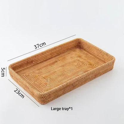 Rattan Rectangular Tray