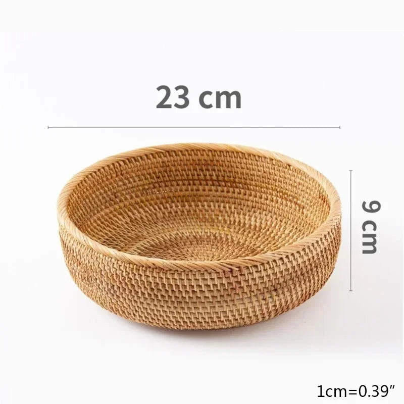 Rattan Round Fruit Bread Basket