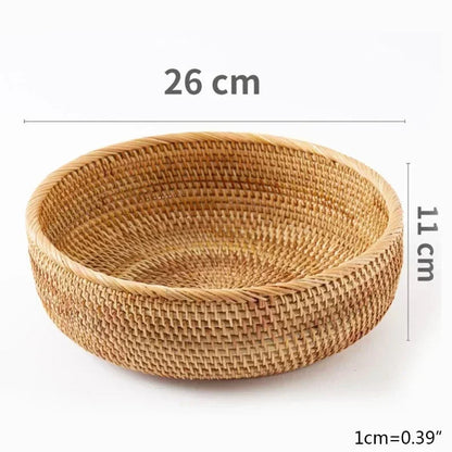 Rattan Round Fruit Bread Basket